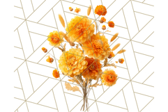 Fall Flower Bouquets Clipart PNG, Autumn Floral Clip Art Product Image 3