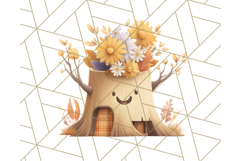 Autumn Treehouse &amp; Woodland Cabin PNG Clipart Product Image 3