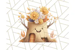 Autumn Treehouse & Woodland Cabin PNG Clipart Product Image 3