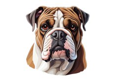 Bulldog Clipart | Watercolor Dog Clipart PNG Product Image 1