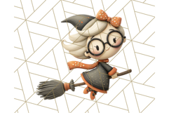 Retro Halloween Clipart Vintage PNG Graphics, 50s Holiday Product Image 3