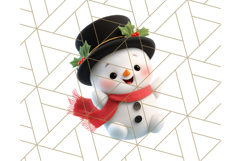 Adorable Snowman Character PNG Clipart Product Image 3