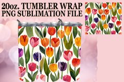 Elegant Tumbler Wrap featuring Bloom Pattern Product Image 1