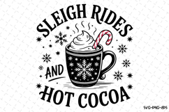 Sleigh rides and Hot Cocoa Svg | Christmas Svg | Svg File Product Image 1