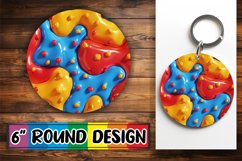 Vibrant Abstract Inflated Puff Sublimation Patterns Product Image 1