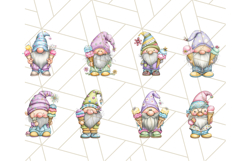 Ice Cream Gnome Clipart PNG Summer Dessert Art, Summer Gnome Product Image 3