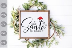 Dear Santa I Can Explain Svg| Christmas SVG Product Image 2