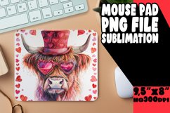 Lovely Heart Cow Sublimation Product Image 1
