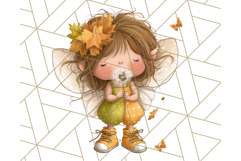 Fall Fairy Clipart PNG, Autumn Fairy People With Wings Product Image 3