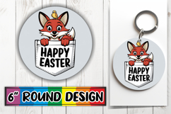 Joyful Ornaments Circle PNG, Easter Animals Product Image 1
