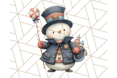 Snowman Family Clipart PNG Winter Holiday Art Product Image 3