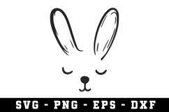 Bunny Ear &amp; Face SVG | SVG Cut files | Cricut Product Image 1