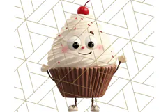 Cute Food PNG Clipart, 3D Adorable Kawaii Characters Png Product Image 3