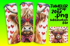 Sweet Love Cow 20oz Tumbler Pattern Product Image 1