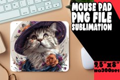 Playful Cat Lover&#039;s Delight Mousepad PNG Product Image 1