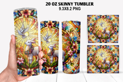 Lamb Skinny Tumbler 20oz Wrap Design, Easter Tumbler PNG Product Image 1