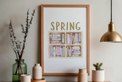 Spring Books Clipart Product Image 2