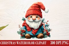 Christmas Gnome Clipart, Winter Clipart Product Image 1