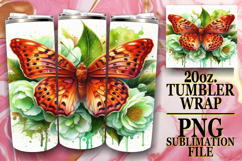 JOYFUL GIFT 20oz TUMBLER WRAP, Butterfly Product Image 1