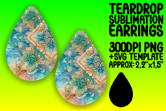 Lovely Teardrop Design for DIY Projects , Watercolor Patter Product Image 1