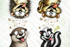 Silly Woodland Animals Clipart Product Image 1
