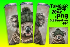 Adorable Winter-Themed Animals Tumbler Wrap 20oz Product Image 1