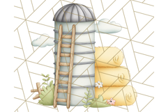 Tiny Farm Life Animals and Farm Clipart PNG, Barnyard PNG Product Image 3