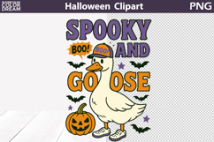 Spooky and Goose Halloween PNG Funny Hot DTF Transfer Print Product Image 1