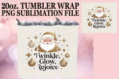 Happy Journeys 20oz tumbler wrap, Funny Santa Product Image 1