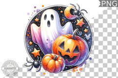 Halloween Ghost Sublimation - High-Quality 300 Dpi Product Image 1