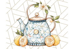 Mediterranean Cottagecore Kitchen PNG Clipart with Lemons Product Image 3