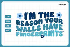 Funny Boy Toddler T-shirt Quotes SVG | Fingerprints Product Image 3