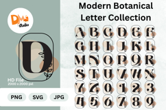 Modern Botanical Letter Collection Monogram Product Image 1