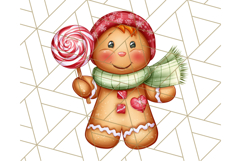 Cozy Christmas Bakery Clipart PNG, Holiday Cookie Art Product Image 3