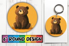 Love-themed Round Ornament Sublimation Product Image 1