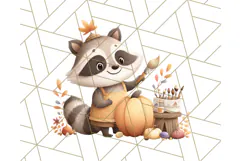 Woodland Autumn Animals PNG Clipart for Fall & Harvest Product Image 3