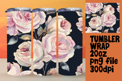 RADIANT 20oz Tumbler Graphic for Gifts , Flower Pattern Product Image 1