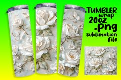 Radiant 3D Flower Array Tumbler Wrap 20oz Product Image 1