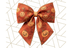 Halloween Bow Clipart, Bright Holiday Ribbon PNG Product Image 3
