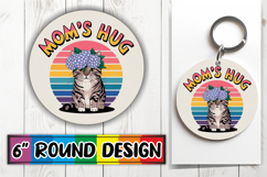 Sweet Sublimation Round Ornaments, Cat Lover Product Image 1