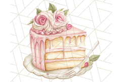 Pastel Tea Clip Art PNG with Sweets and Floral Accents Png Product Image 3