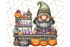 Spooky Gnome Village Clipart PNG Halloween Png Product Image 3