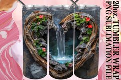 Summer Floral Fantasy Tumbler Sublimation - Woodland Essence Product Image 1
