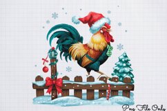 Cute Watercolor Christmas Farm Clipart PNG Product Image 1