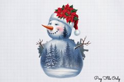 Double Exposure Christmas Sublimation Clipart PNG Product Image 1