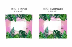 Palm Skinny Tumbler Sublimation | 20 oz | Taper | Straight Product Image 3