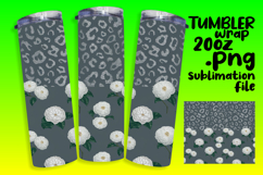 GREAT GIFT: 20oz Tumbler PNG , Leopard Print Product Image 1