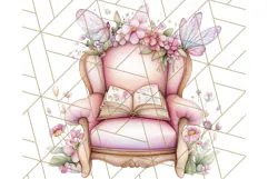 Bookish Fairy PNG Clipart, Whimsical Reading Elements Png Product Image 3