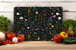 Watercolor Wild Meadow Floral Cutting Board | Cutting Board Product Image 4