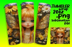 STUNNING 20oz Sublimation Tumbler , Fairy Product Image 1